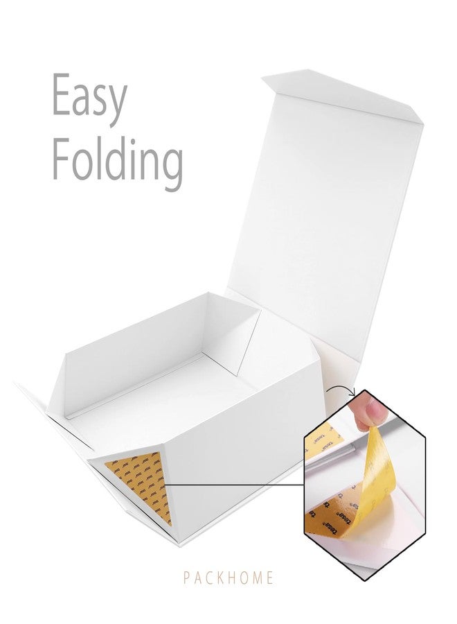 PACKHOME 17x14.5x5.5 Inches, Extra Large Gift Box with Lid, Magnetic Closure Box for Clothes and Large Gifts (Matte White with Grain Texture) - Image 5